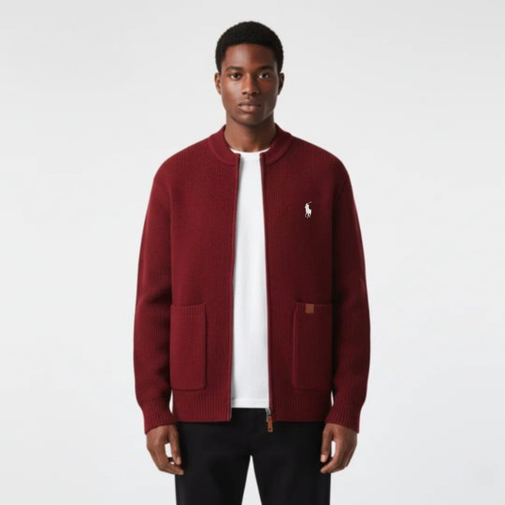 Zipped Knit Cardigan - CLEARANCE PRICE