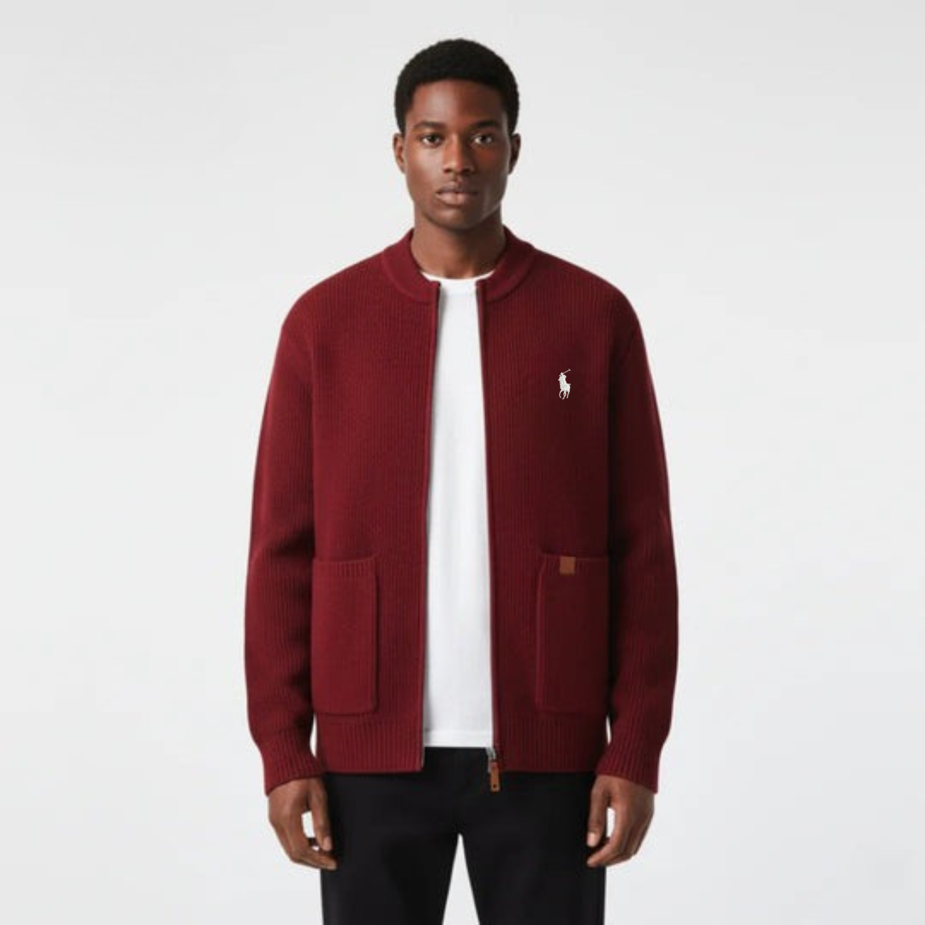 Zipped Knit Cardigan - CLEARANCE PRICE