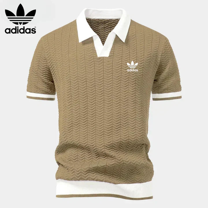 L.R Retro Knit Polo Shirt