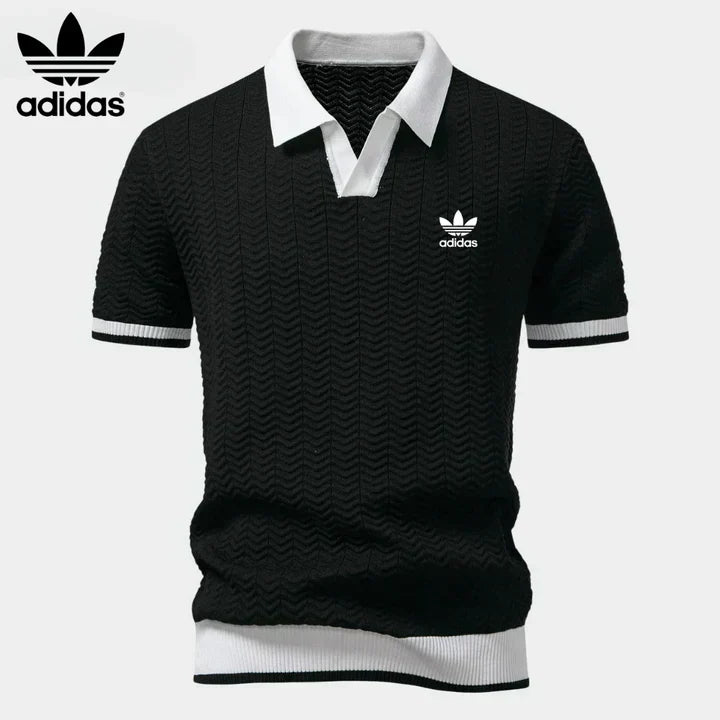 L.R Retro Knit Polo Shirt