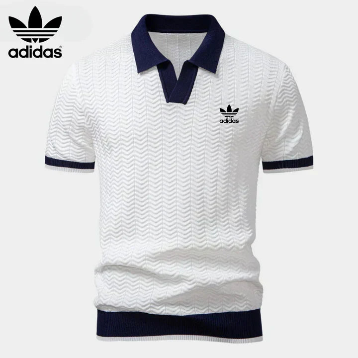L.R Retro Knit Polo Shirt