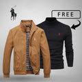 L.R Casual Zip-Up Bomber Premium + FREE Jumper or Shirt (Your Choice)