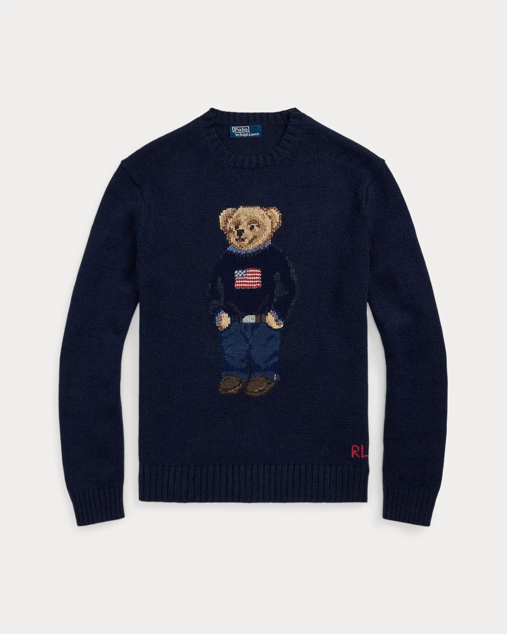 L.R Polo Bear Cotton-Linen Sweater