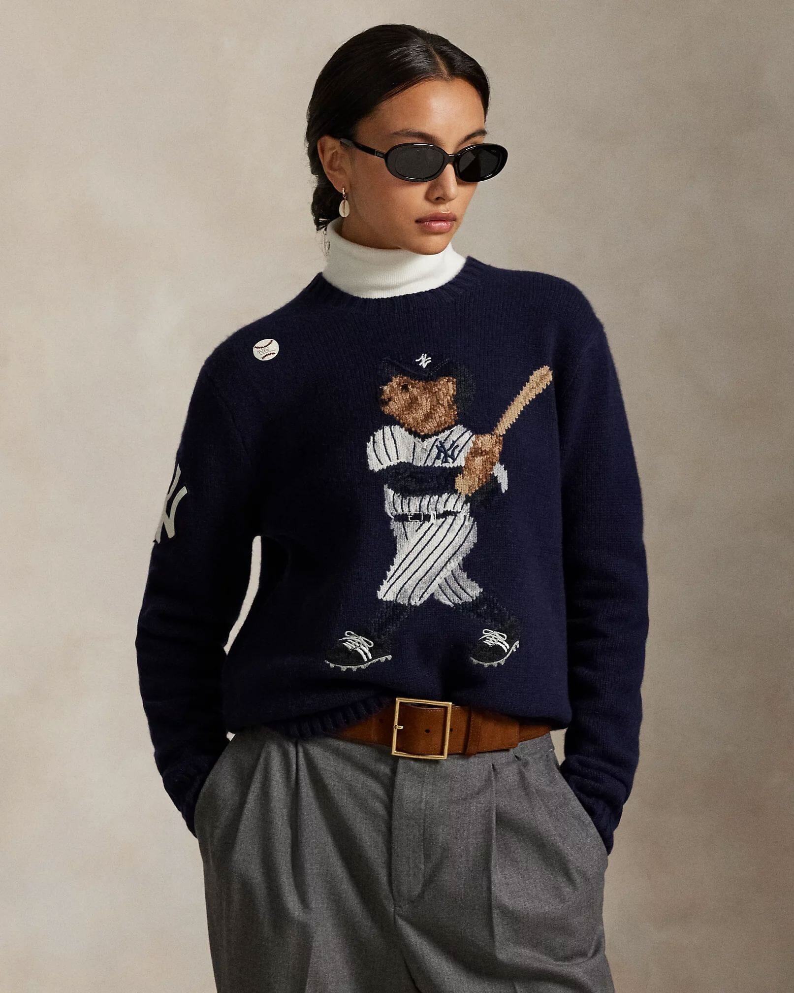 L.R Polo Bear Yankees Sweater