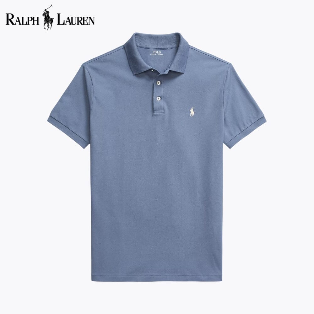 L.R Custom Slim Fit Stretch Mesh Polo Shirt