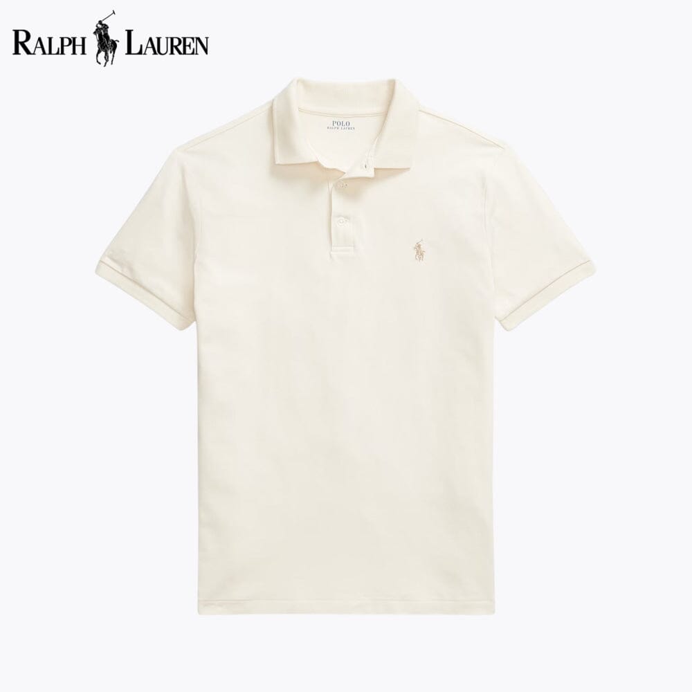 L.R Custom Slim Fit Stretch Mesh Polo Shirt