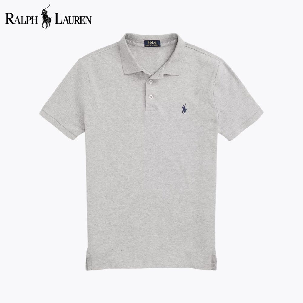 L.R Custom Slim Fit Stretch Mesh Polo Shirt