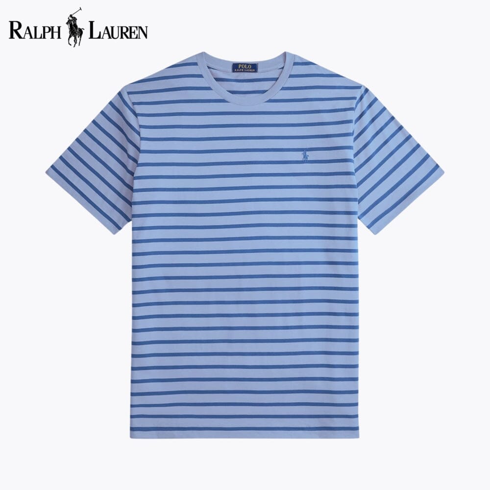 L.R Striped Jersey Crewneck T-Shirt