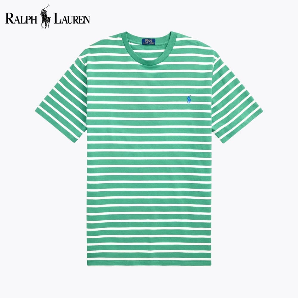 L.R Striped Jersey Crewneck T-Shirt