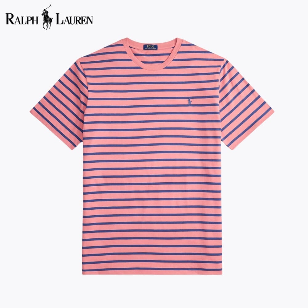 L.R Striped Jersey Crewneck T-Shirt
