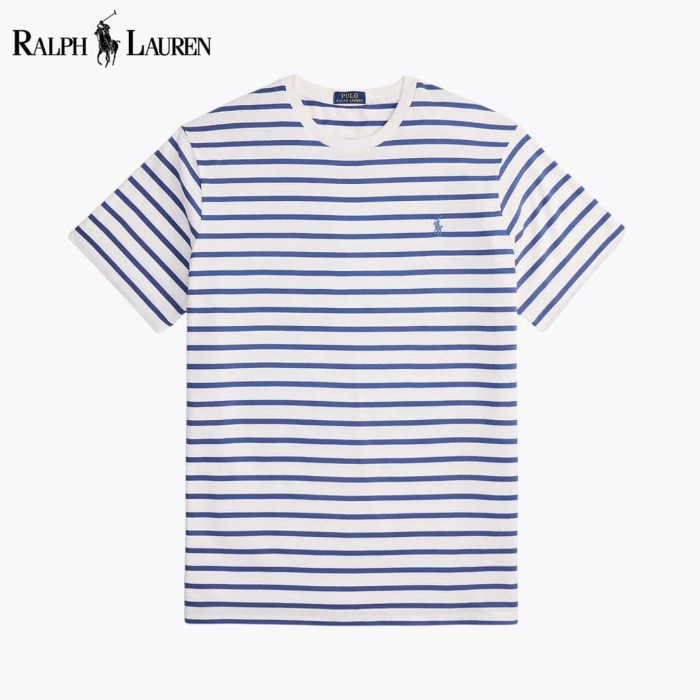 L.R Striped Jersey Crewneck T-Shirt