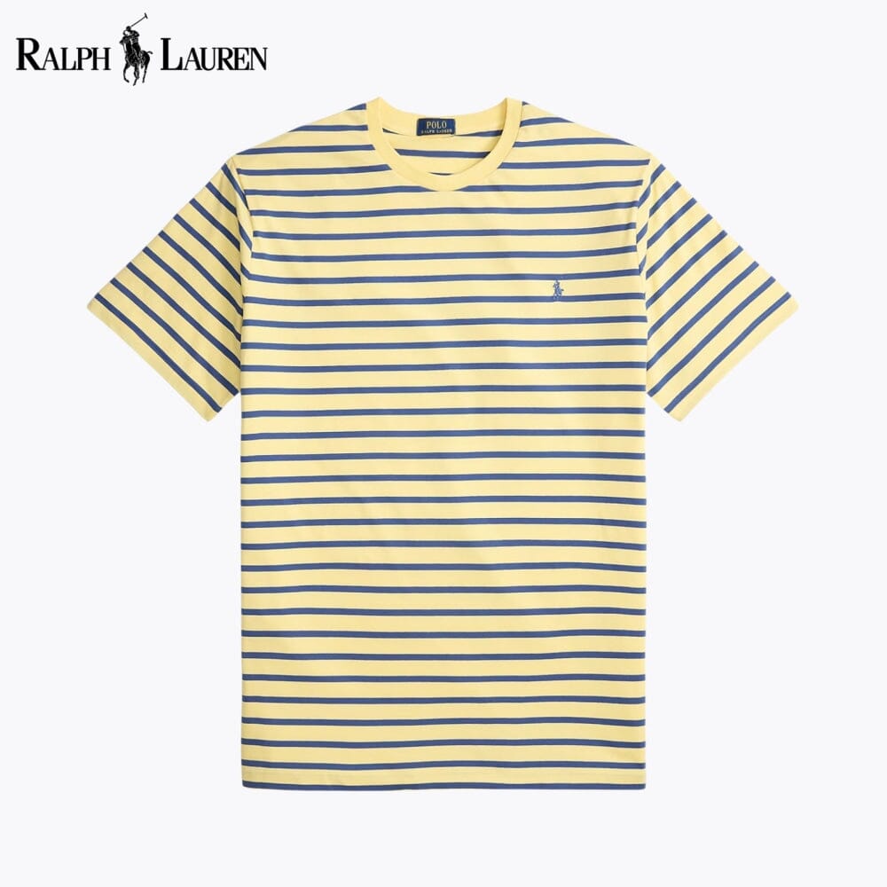 L.R Striped Jersey Crewneck T-Shirt