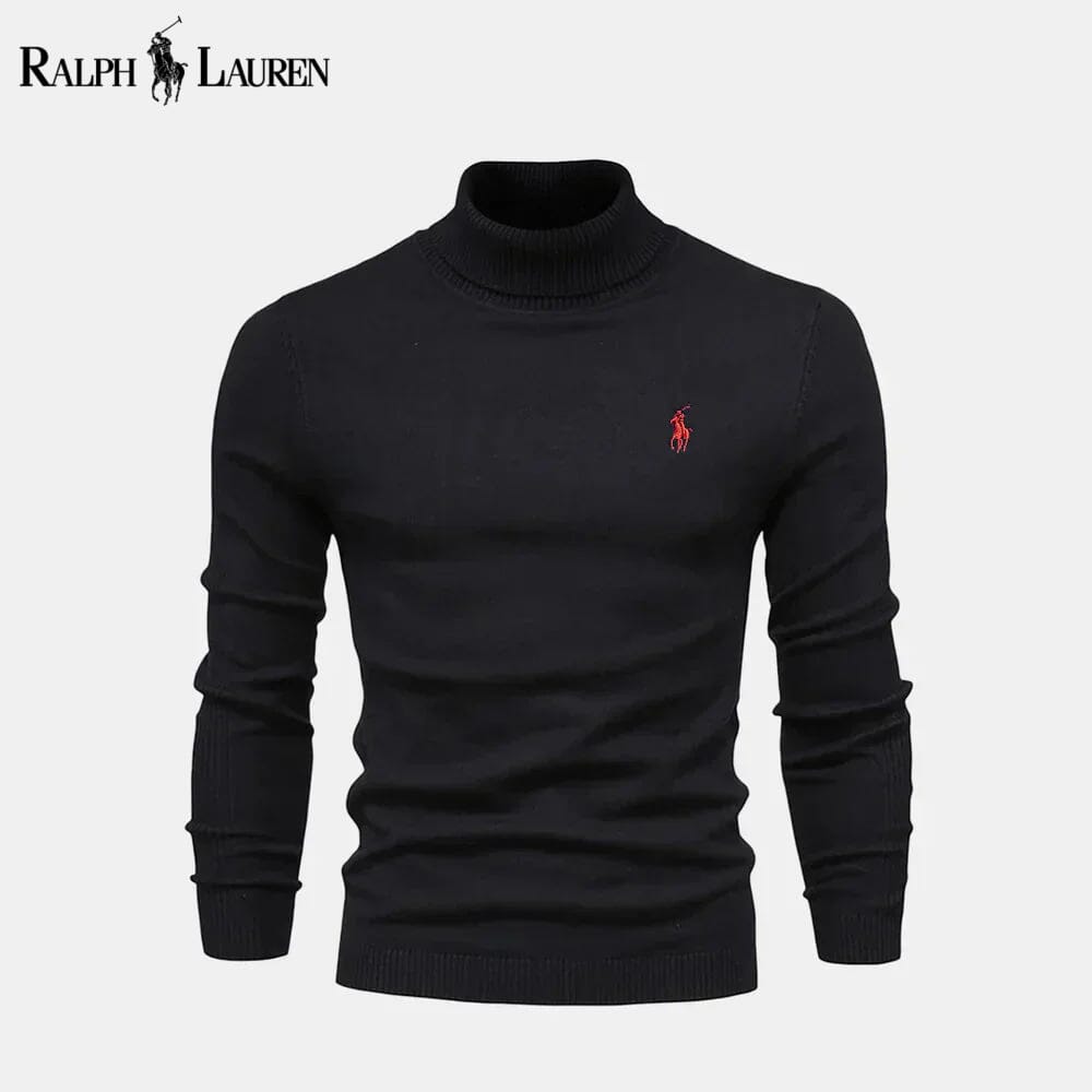 L.R Turtleneck Cable-Knit Wool Knit Sweater